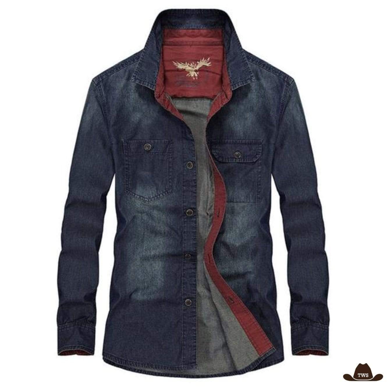 Chemise de Western en Jean Homme