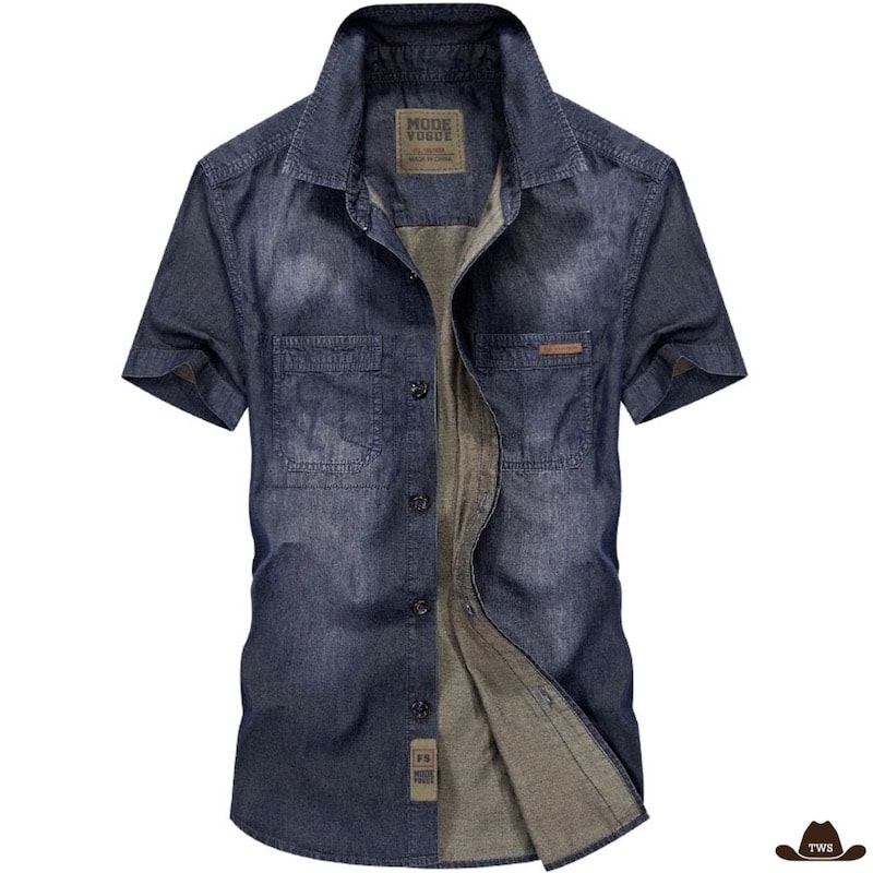 Chemise en Jean Homme Western