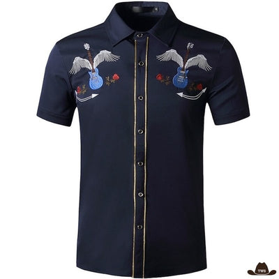 Chemise Western Homme Manches Courtes