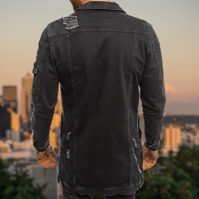 Veste en jean Rebel - Style intemporel - Projet Paris - Idéale pour un look décontracté avec une touche rebelle - Tissu durable et coupe ajustée