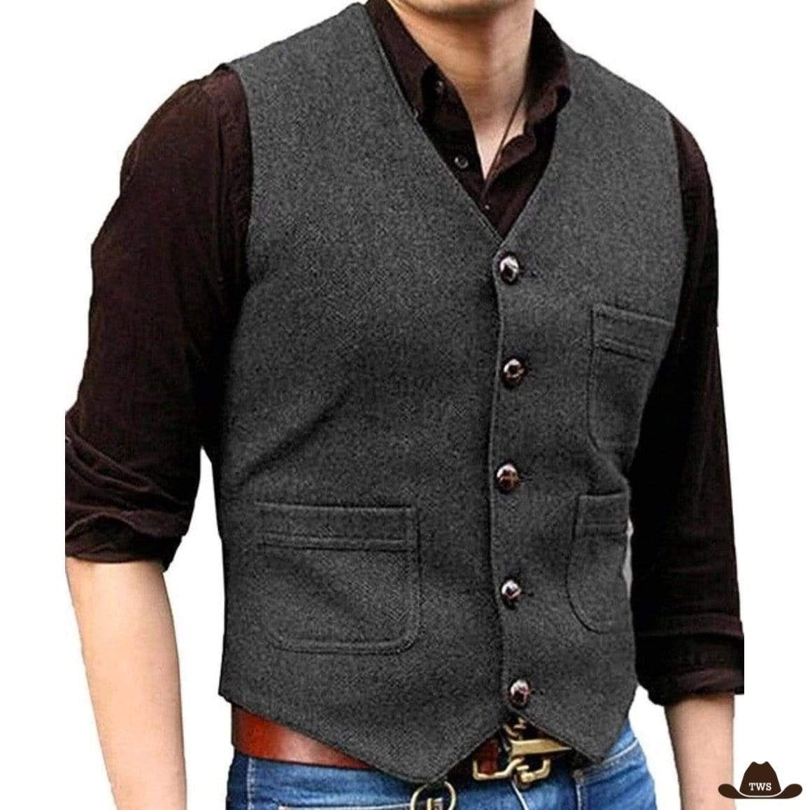 Gilet Homme Western