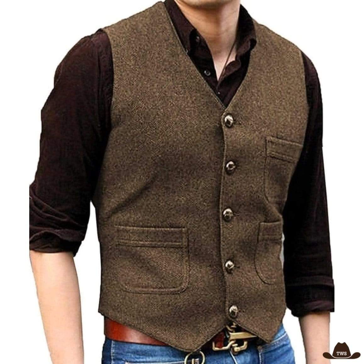 Gilet Homme Western