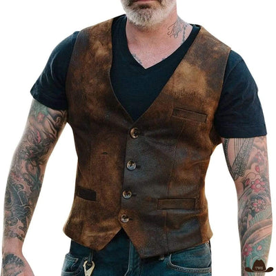 Gilet Sans Manches Cowboy Homme