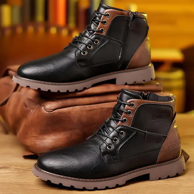 Bottes en cuir - fermeture éclair - Projet Paris - Élégantes et pratiques - Confort durable