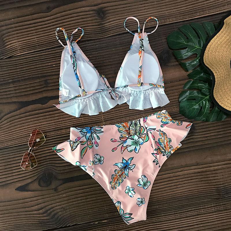 Bikini à Volants Deux Pièces