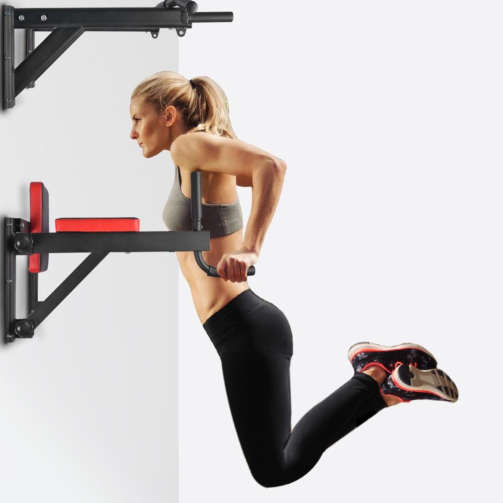 Barre de traction + Station de Dips/Abdos 2en1