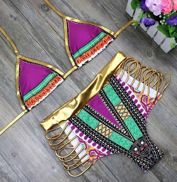 Bikini en tissu africain