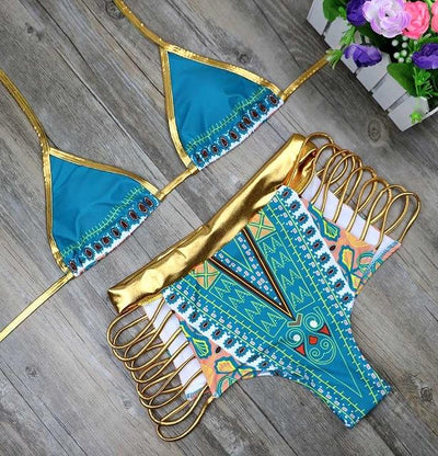 Bikini en tissu africain