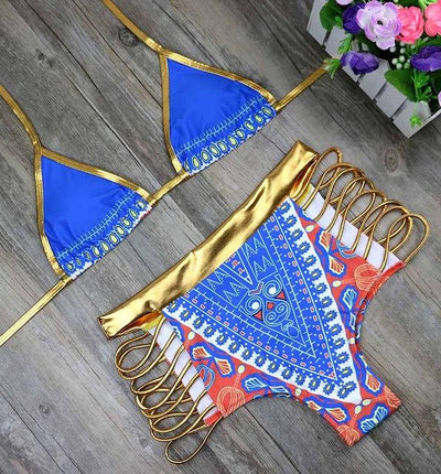 Bikini en tissu africain