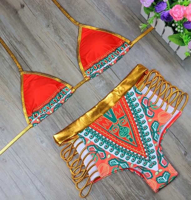 Bikini en tissu africain