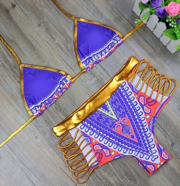 Bikini en tissu africain