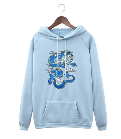 Sweat Dragon<br> Bleu Imprimé