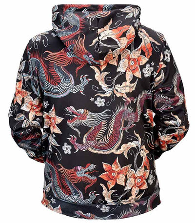 Sweat Dragon<br> Chinois Fleuri