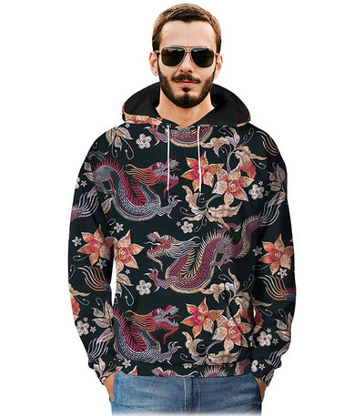 Sweat Dragon<br> Chinois Fleuri