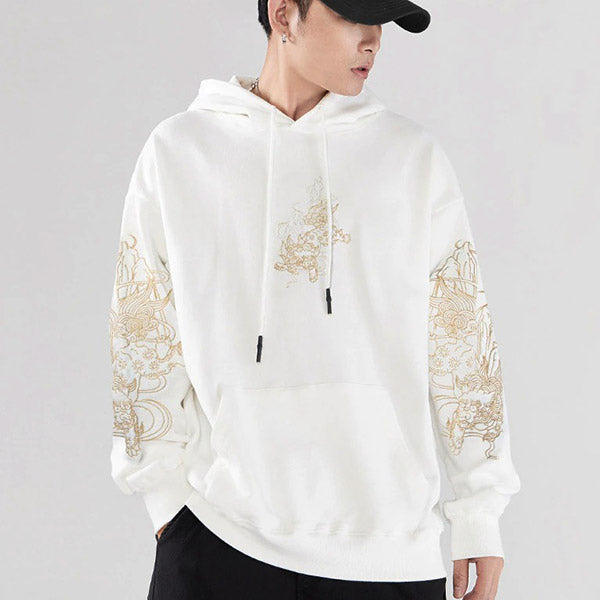 Sweat Dragon<br> Japonais Blanc