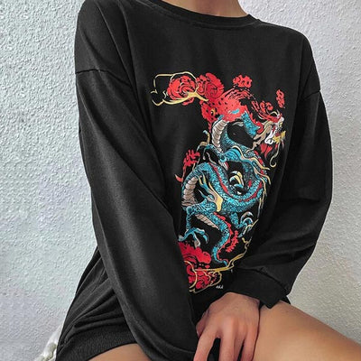 Sweat Dragon<br> Japonais Femme