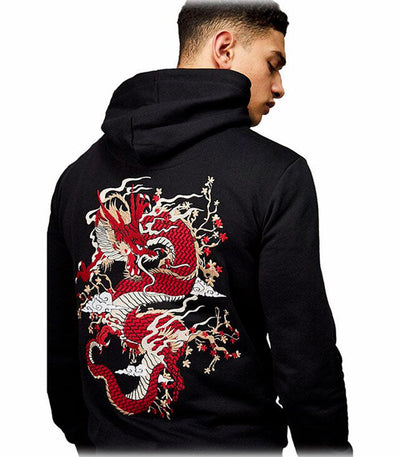 Sweat Dragon<br> Motif Brodé