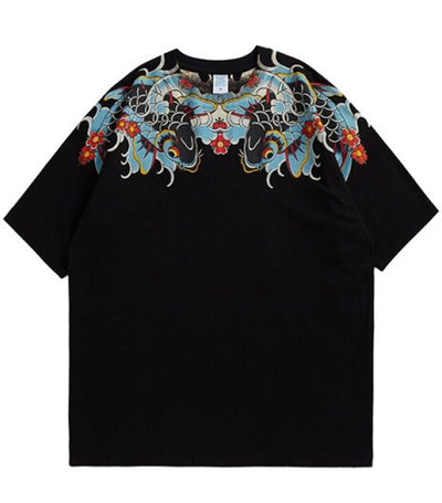 T-Shirt Dragon<br> Carpe Koï Coloré