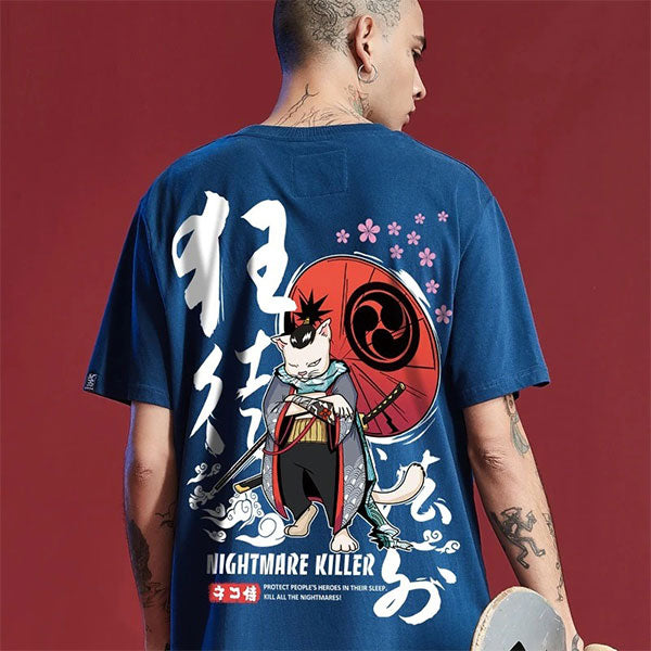 T-Shirt Dragon<br> Chat Samourai