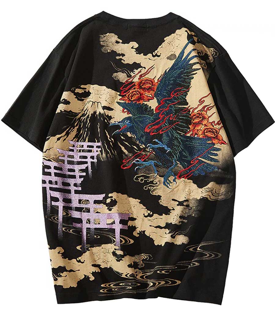 T-Shirt Dragon<br> Corbeau