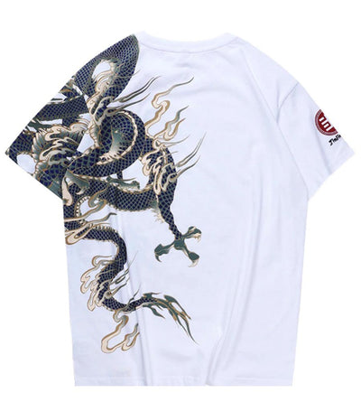 T-Shirt Dragon<br> Blanc