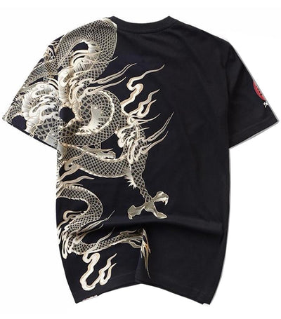 T-Shirt Dragon<br> Blanc