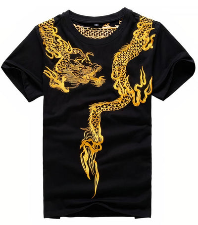 T-Shirt Dragon<br> Chinois Doré