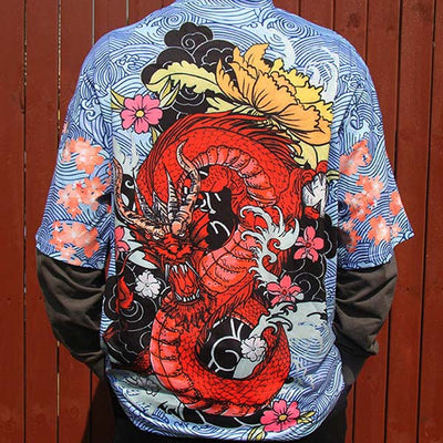 T-Shirt Dragon<br> Chinois Rouge