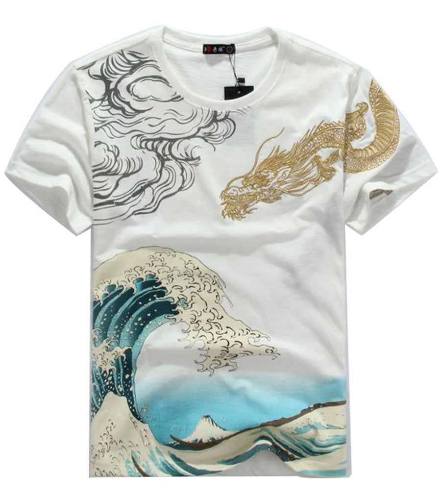 T-Shirt Dragon<br> Doré