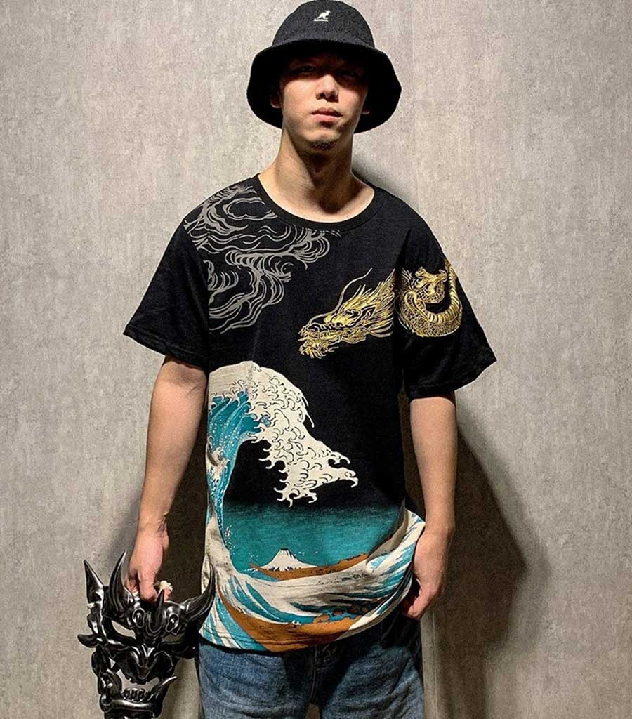 T-Shirt Dragon<br> Doré