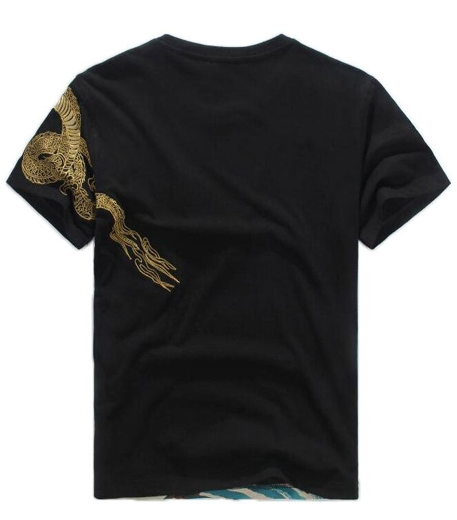 T-Shirt Dragon<br> Doré