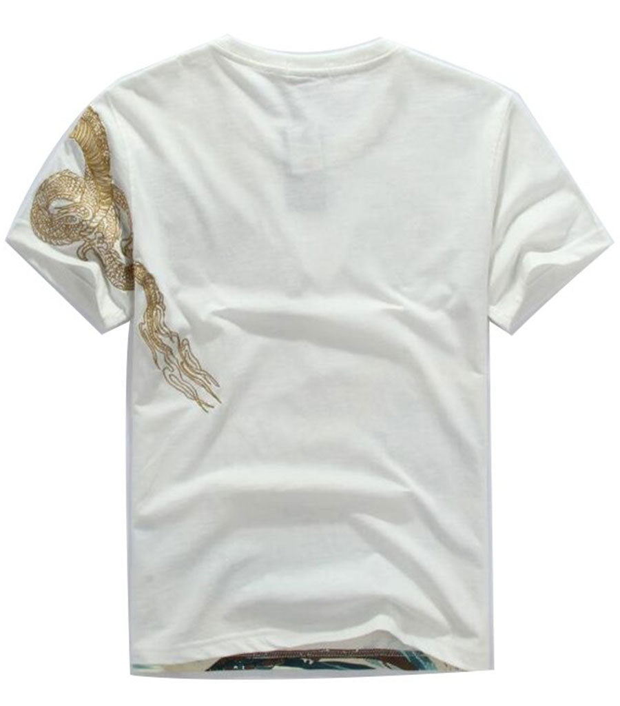 T-Shirt Dragon<br> Doré