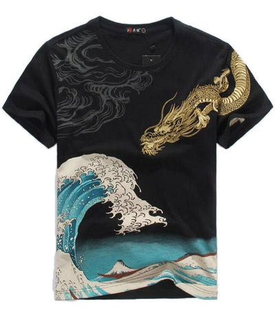 T-Shirt Dragon<br> Doré