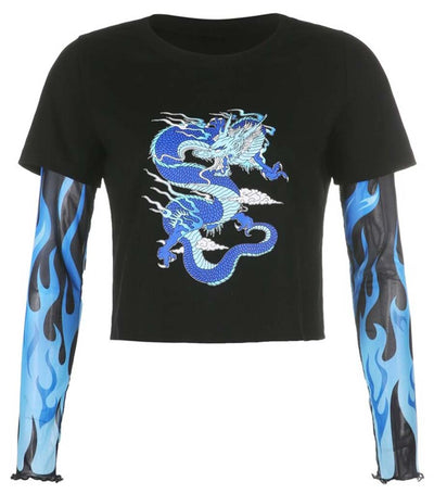 T-Shirt Dragon<br> Manche Longue