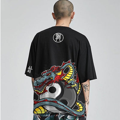 T-Shirt Dragon<br> Yin Yang