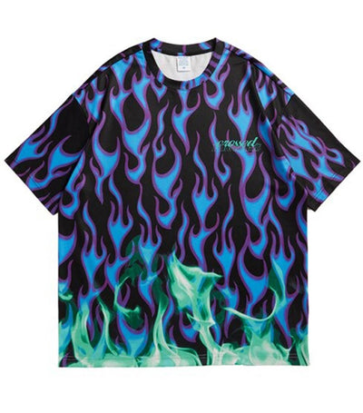 T-Shirt Dragon<br> Flamme Bleue