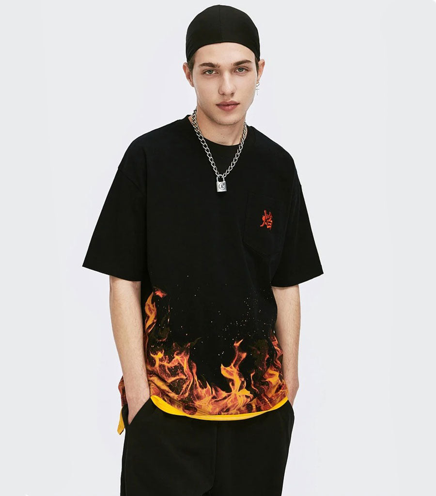 T-Shirt Dragon<br> Flamme