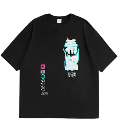 T-Shirt Dragon<br> Kanji Harajuku