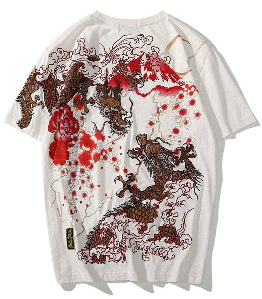 T-Shirt Dragon<br> Mont Fuji