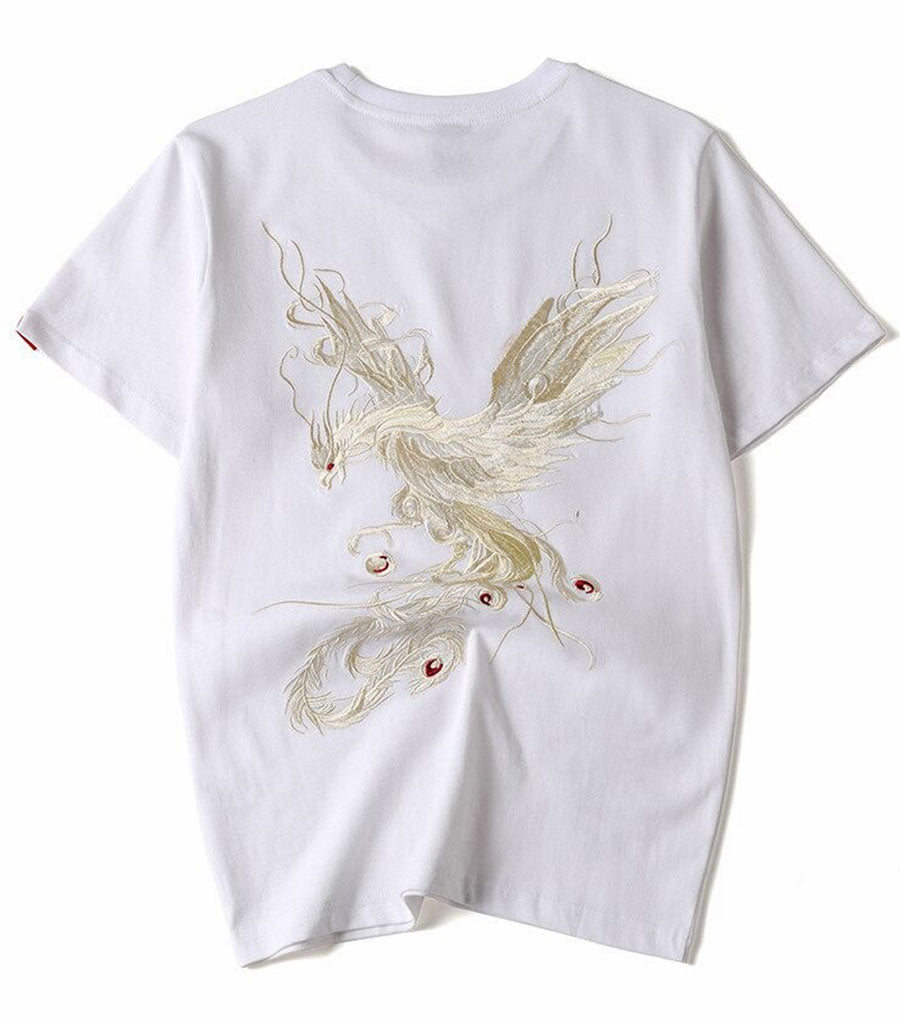 T-Shirt Dragon<br> Oiseau Vermillon