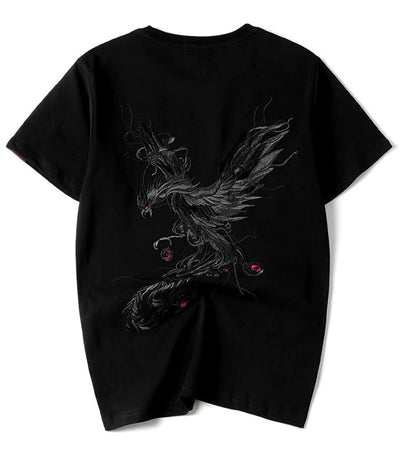 T-Shirt Dragon<br> Oiseau Vermillon