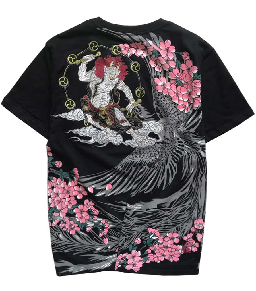 T-Shirt Dragon<br> Raijin Brodé