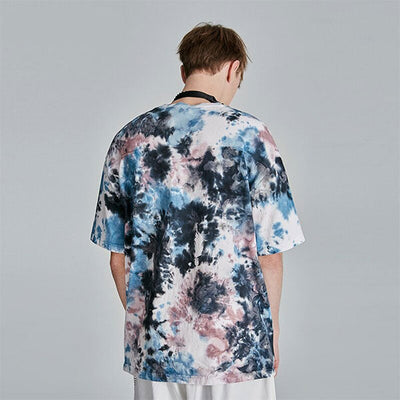 T-Shirt Dragon<br> Tie-Dye Bleu