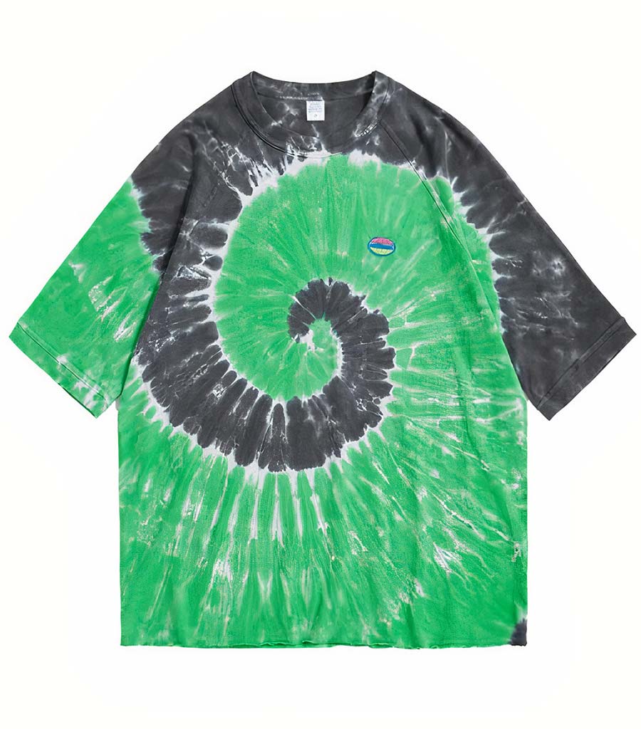 T-Shirt Dragon<br> Tie And Dye Vert