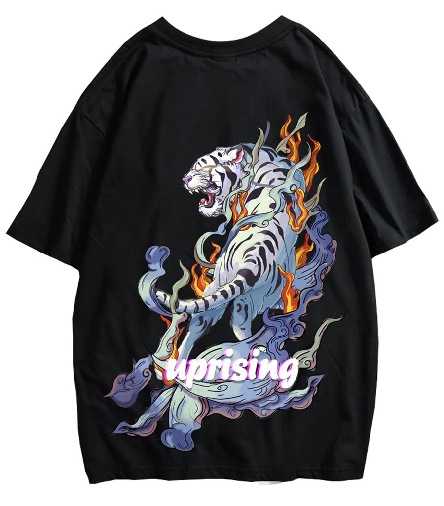 T-Shirt Dragon<br> Tigre Blanc