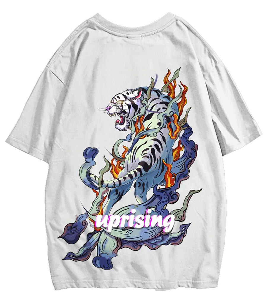 T-Shirt Dragon<br> Tigre Blanc