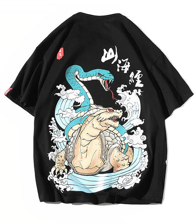 T-Shirt Dragon<br> Tortue Noire