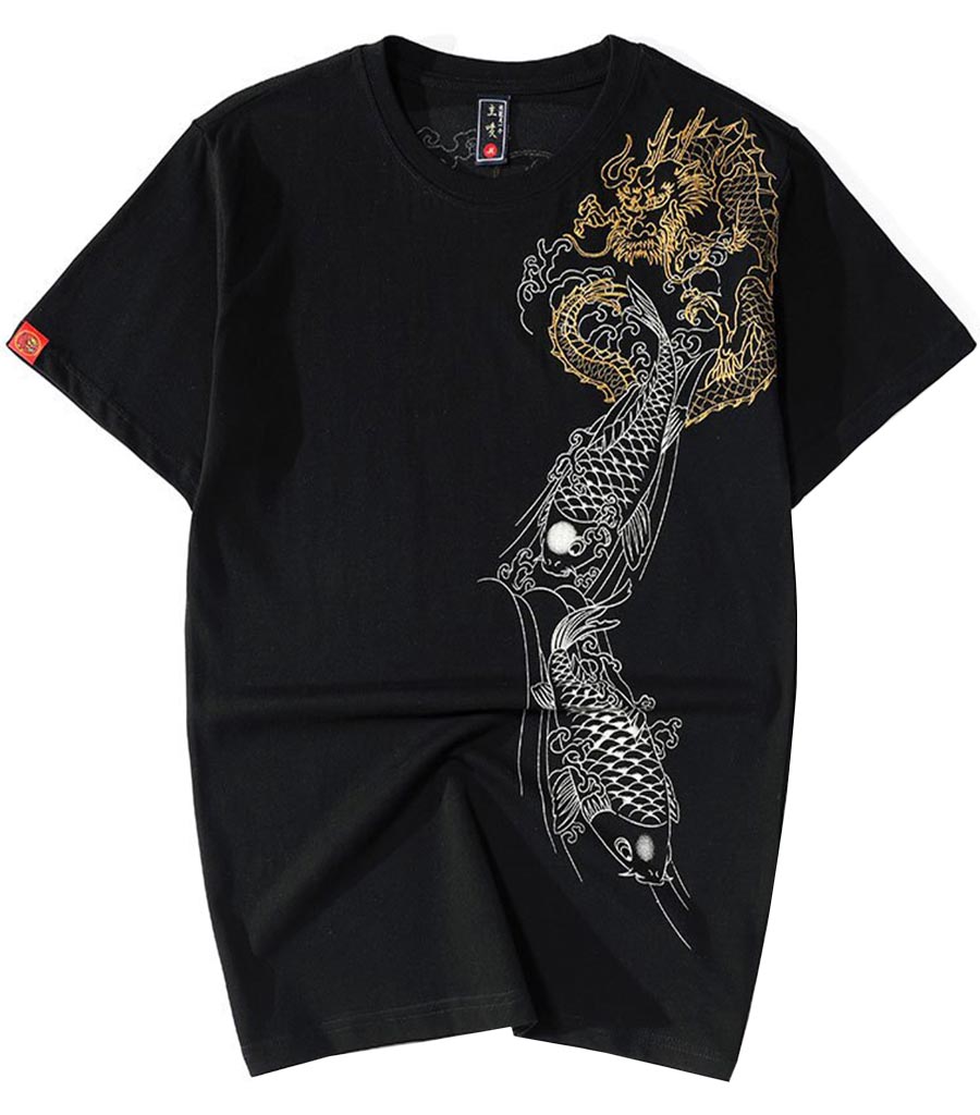 T-Shirt Dragon<br> Carpe Koï Cascade