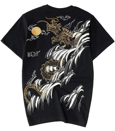 T-Shirt Dragon<br> Carpe Koï Cascade