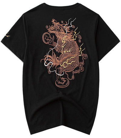 T-Shirt Dragon<br> Broderie Chinoise